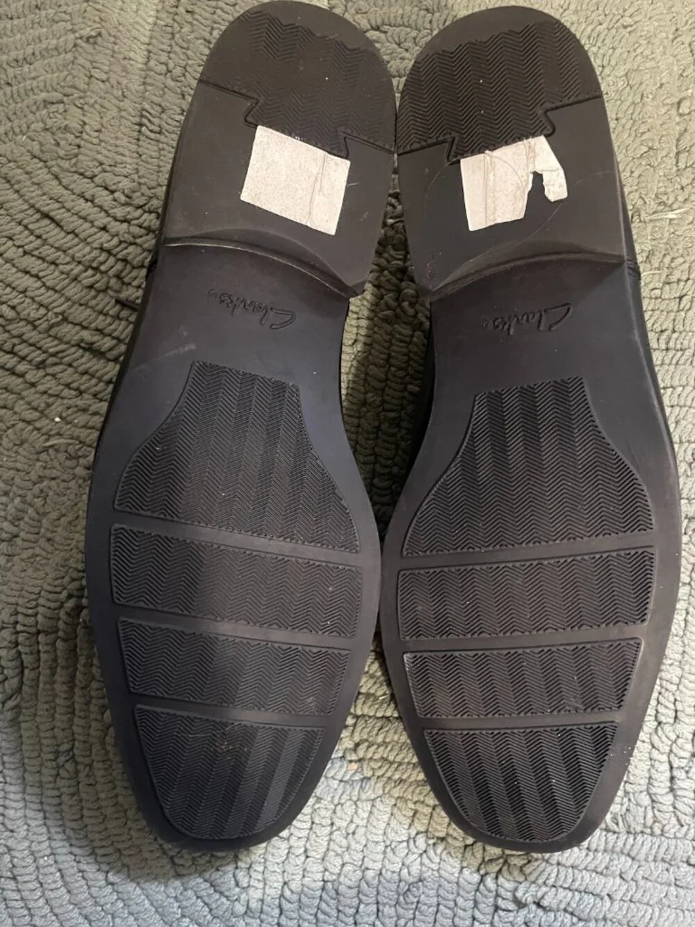 Clarks Men’s Tilden Cap Dress Shoe, Size 11.5 Black Leather